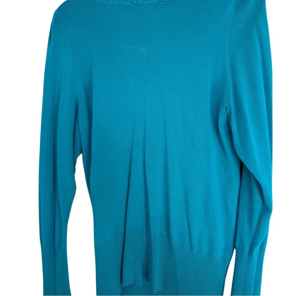 Smart Set Teal V-Neck Sweater - Picture 3 of 5